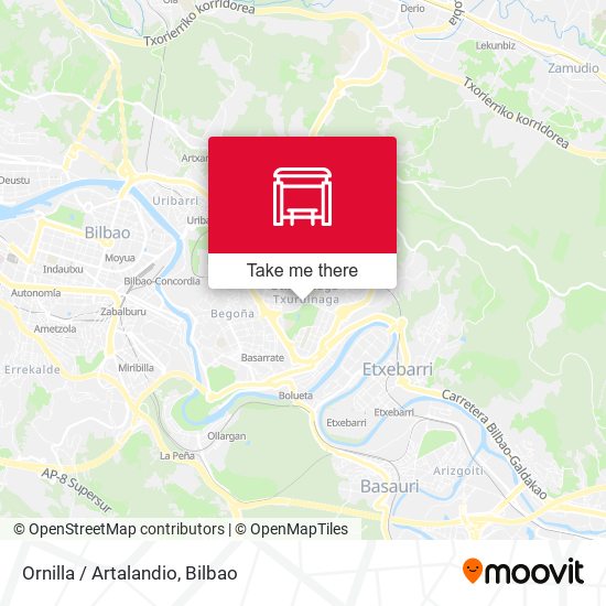 Ornilla / Artalandio map
