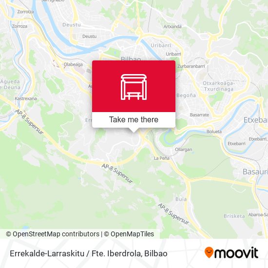 Errekalde-Larraskitu / Fte. Iberdrola map