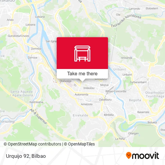 Urquijo  92 map