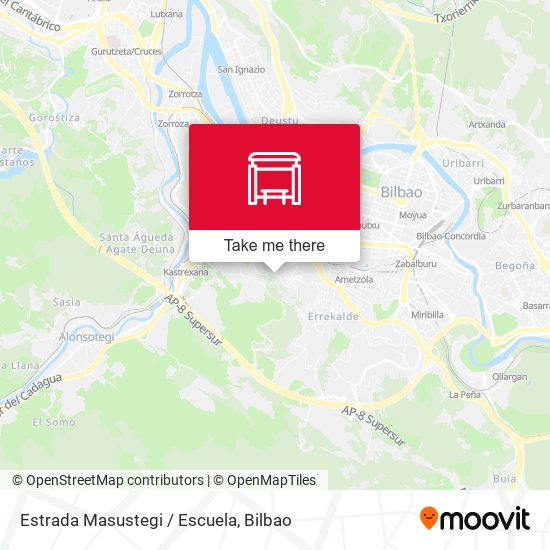 Estrada Masustegi / Escuela map