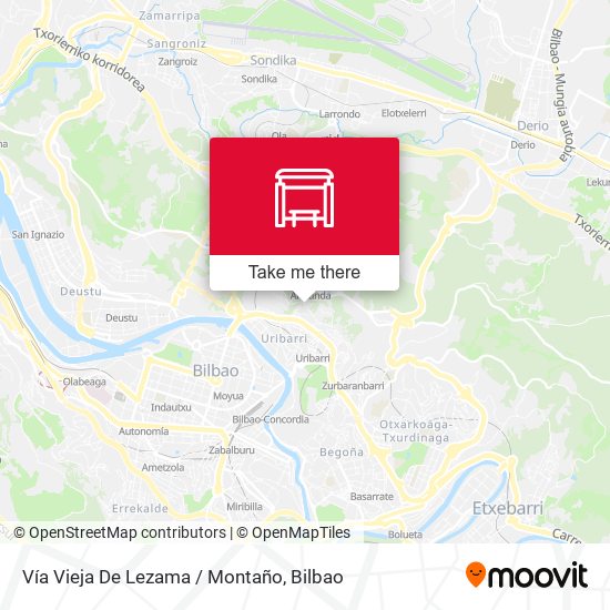 Vía Vieja De Lezama / Montaño map