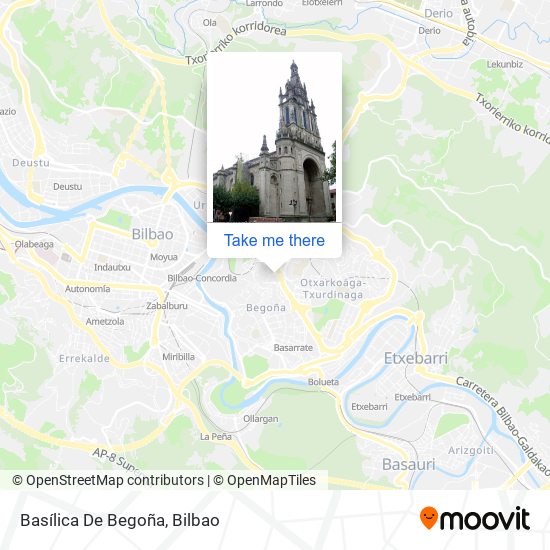 mapa Basílica De Begoña