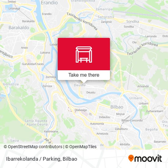 Ibarrekolanda / Parking map