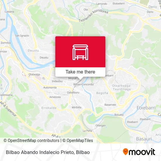 Bilbao Abando Indalecio Prieto map