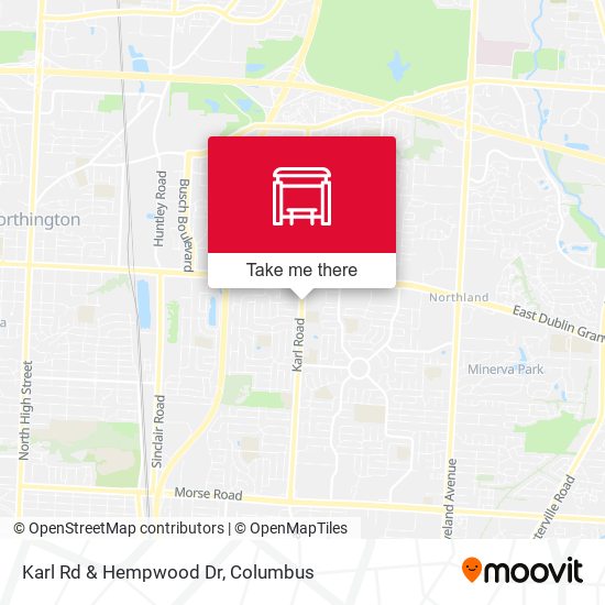 Karl Rd & Hempwood Dr map