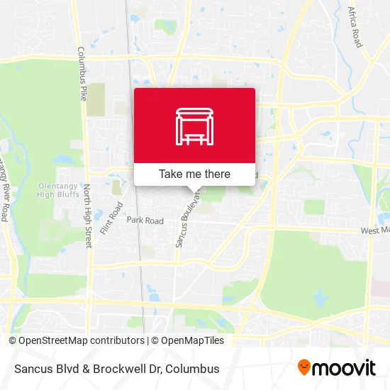 Sancus Blvd & Brockwell Dr map