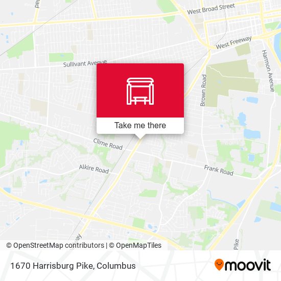 Mapa de 1670 Harrisburg Pike