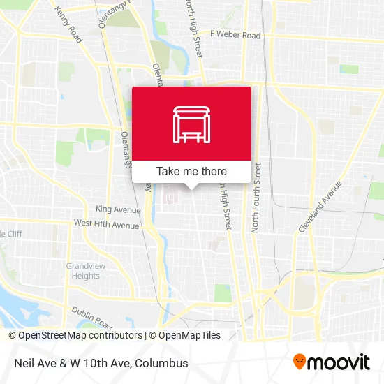 Neil Ave & W 10th Ave map