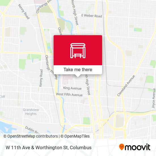 Mapa de W 11th Ave & Worthington St