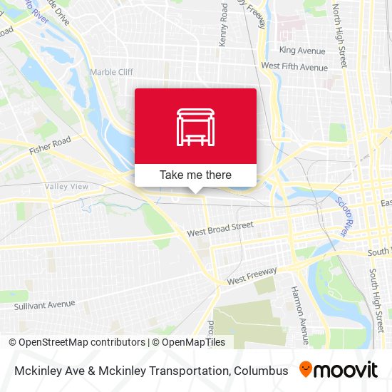 Mckinley Ave & Mckinley Transportation map