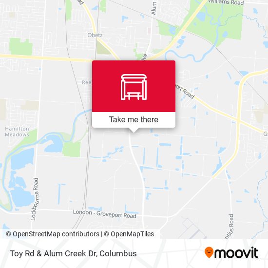 Mapa de Toy Rd & Alum Creek Dr