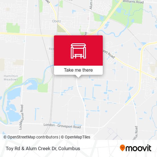 Toy Rd & Alum Creek Dr map