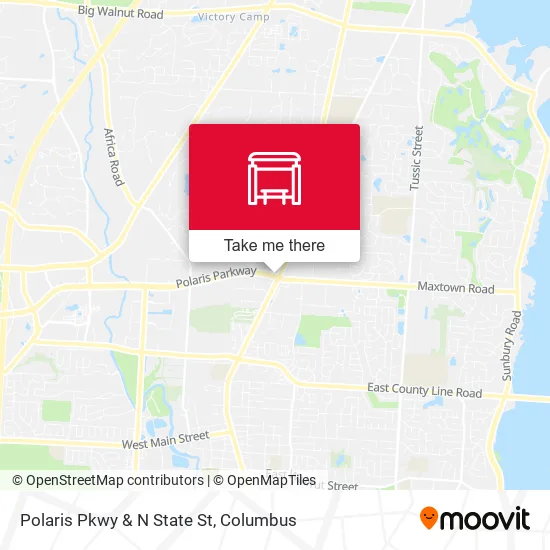 Mapa de Polaris Pkwy & N State St