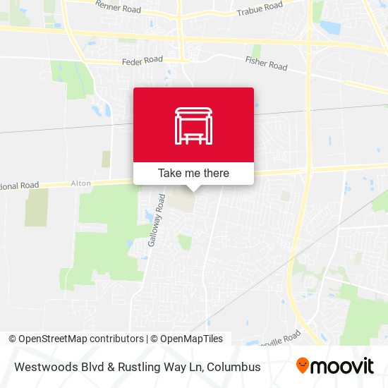 Westwoods Blvd & Rustling Way Ln map