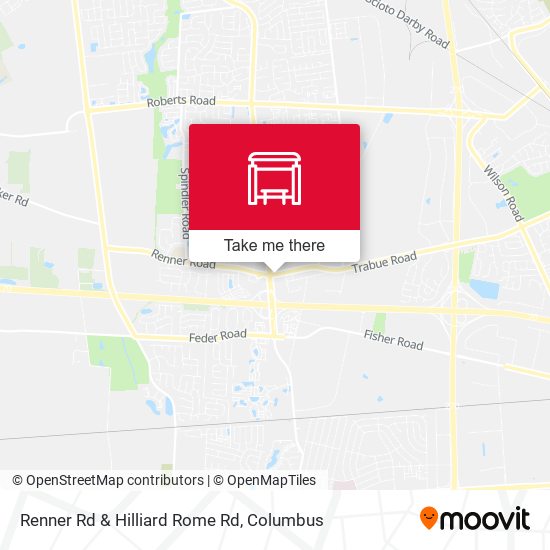 Renner Rd & Hilliard Rome Rd map