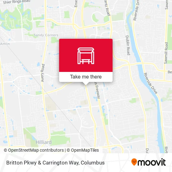 Britton Pkwy & Carrington Way map