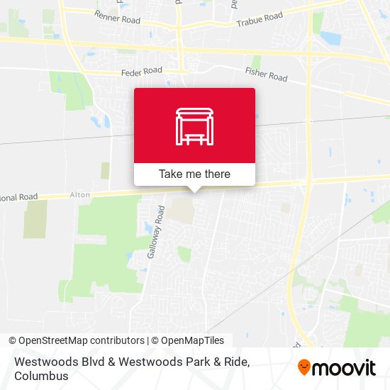Mapa de Westwoods Blvd & Westwoods Park & Ride
