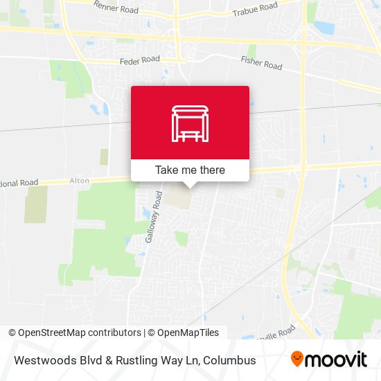 Westwoods Blvd & Rustling Way Ln map