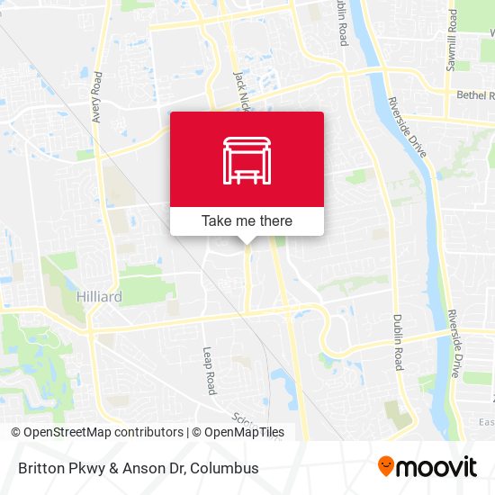 Britton Pkwy & Anson Dr map