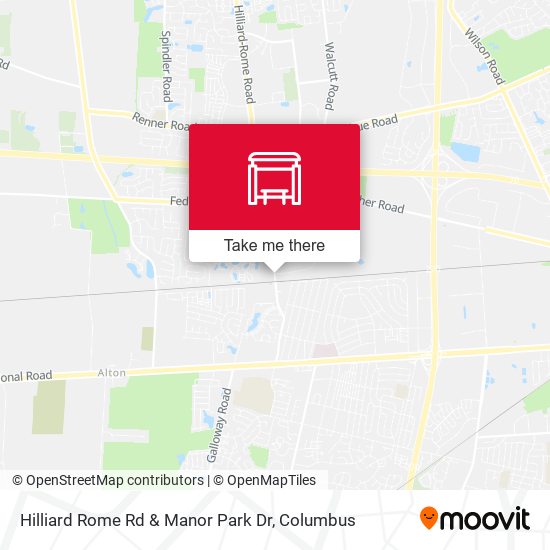 Mapa de Hilliard Rome Rd & Manor Park Dr