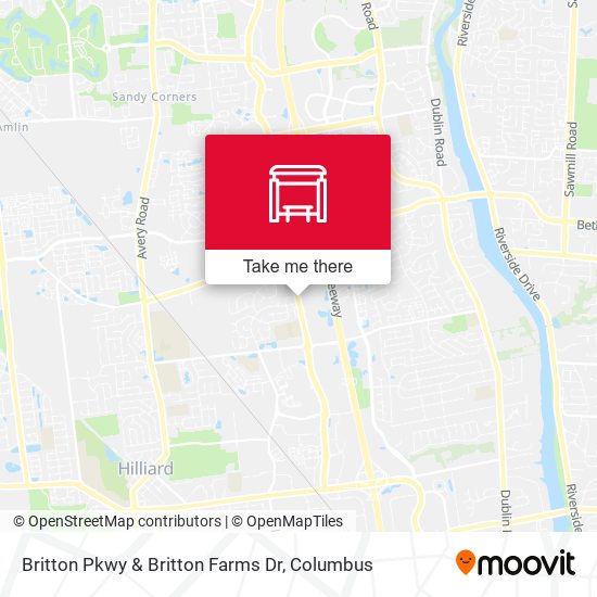 Britton Pkwy & Britton Farms Dr map