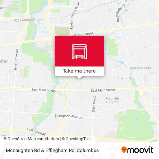Mcnaughten Rd & Effingham Rd map
