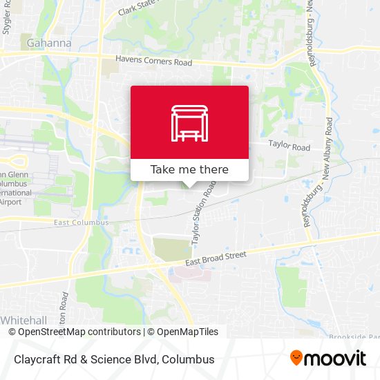 Claycraft Rd & Science Blvd map