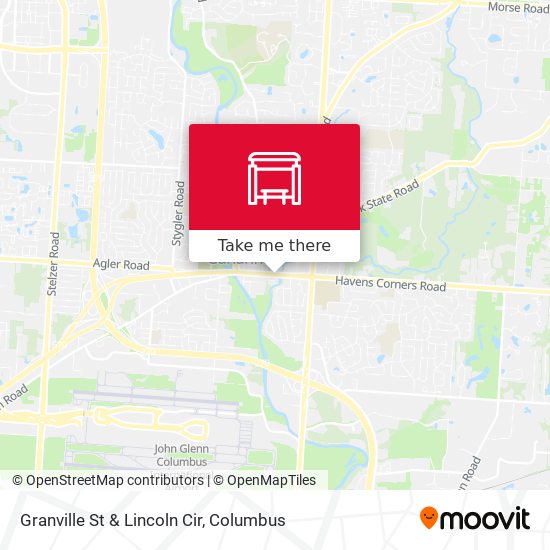 Granville St & Lincoln Cir map