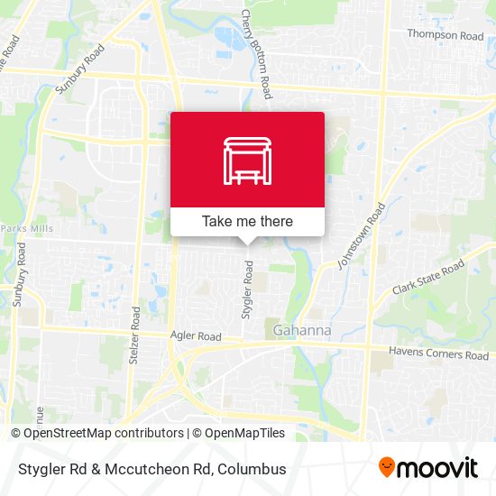 Stygler Rd & Mccutcheon Rd map