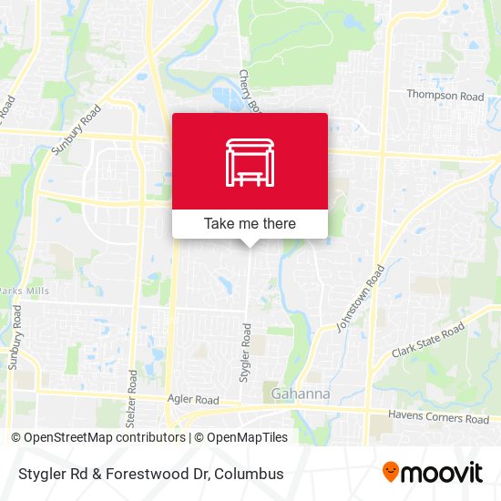 Stygler Rd & Forestwood Dr map