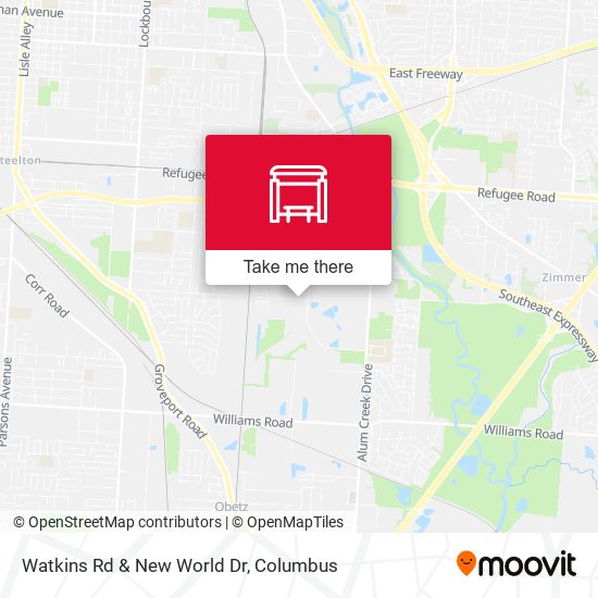 Mapa de Watkins Rd & New World Dr