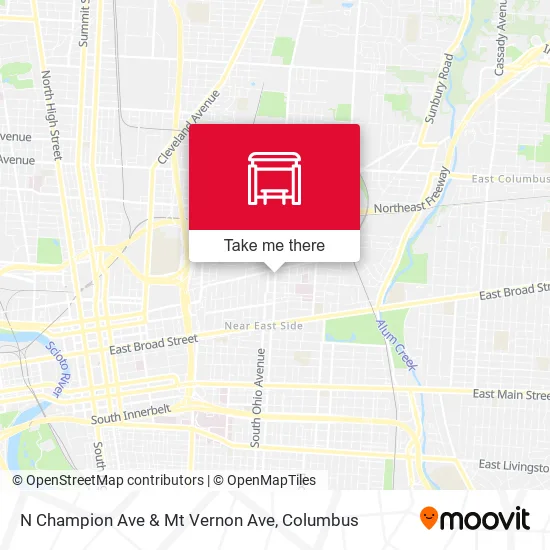 Mapa de N Champion Ave & Mt Vernon Ave