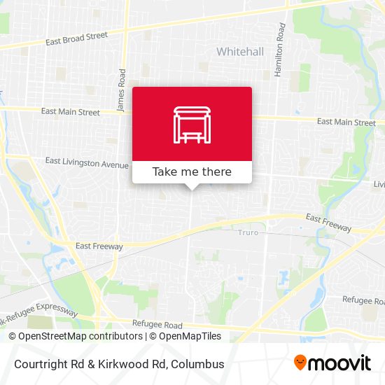 Courtright Rd & Kirkwood Rd map