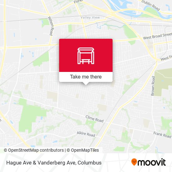 Hague Ave & Vanderberg Ave map