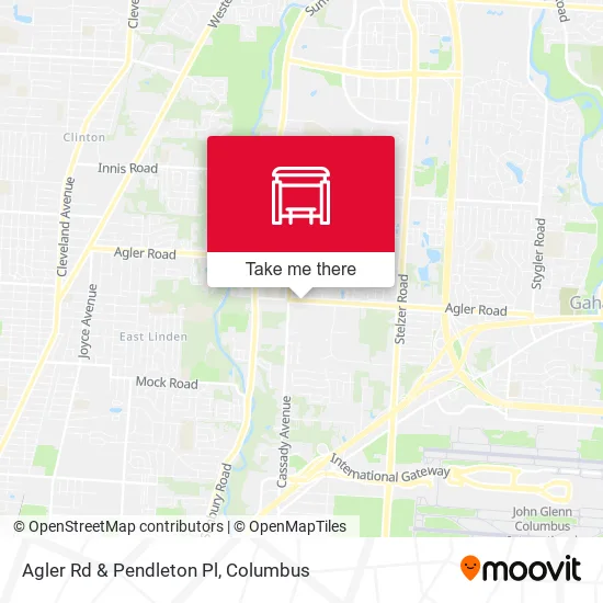 Mapa de Agler Rd & Pendleton Pl