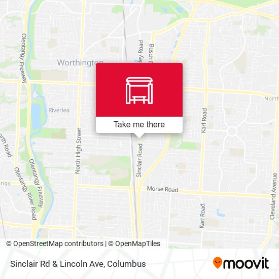 Sinclair Rd & Lincoln Ave map