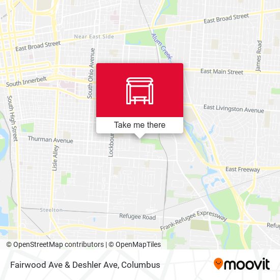 Fairwood Ave & Deshler Ave map