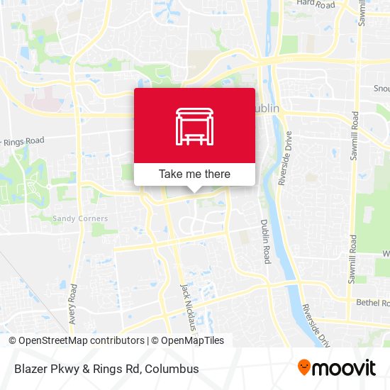 Mapa de Blazer Pkwy & Rings Rd