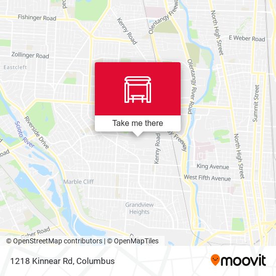 Mapa de 1218 Kinnear Rd