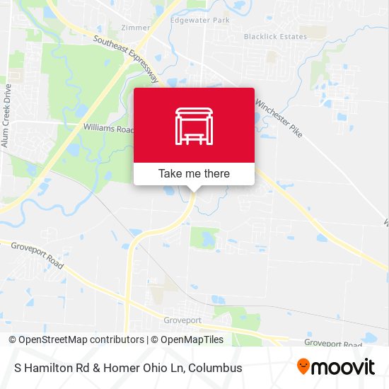 S Hamilton Rd & Homer Ohio Ln map
