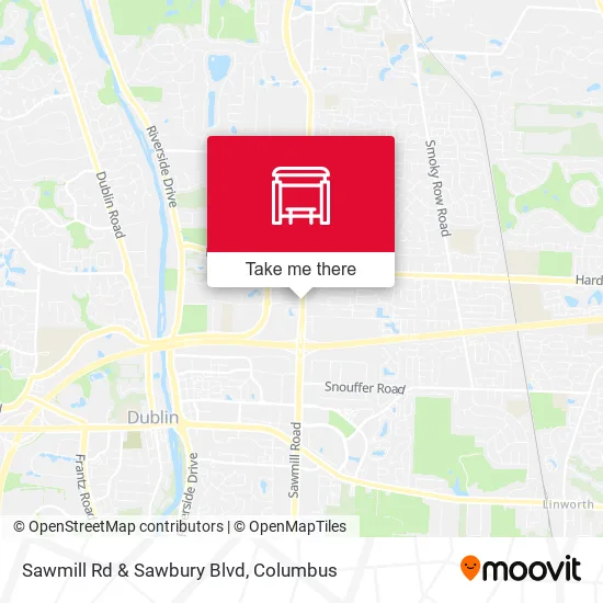 Sawmill Rd & Sawbury Blvd map