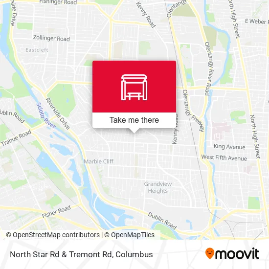 North Star Rd & Tremont Rd map