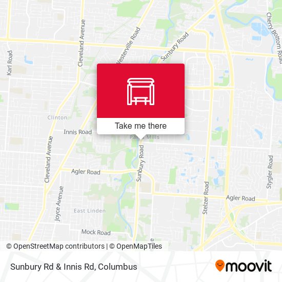 Sunbury Rd & Innis Rd map
