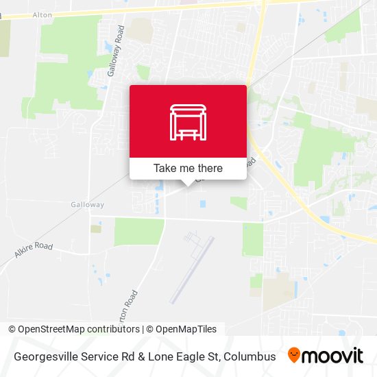 Mapa de Georgesville Service Rd & Lone Eagle St
