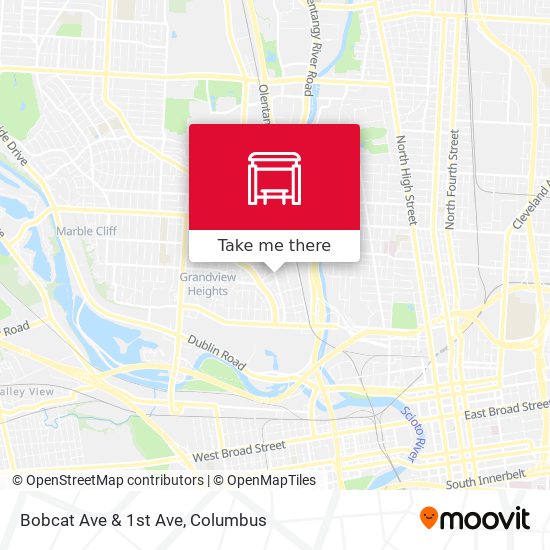 Mapa de Bobcat Ave & 1st Ave