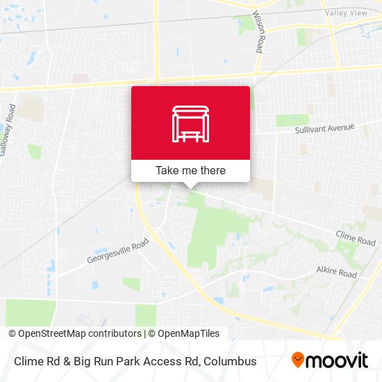 Clime Rd & Big Run Park Access Rd map