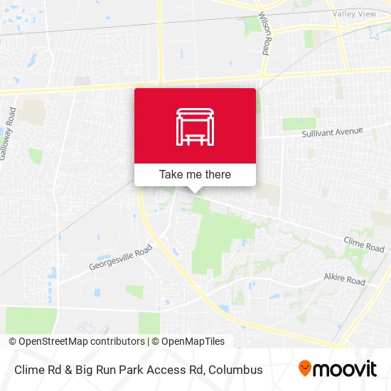 Clime Rd & Big Run Park Access Rd map