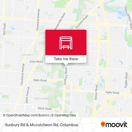 Sunbury Rd & Mccutcheon Rd map