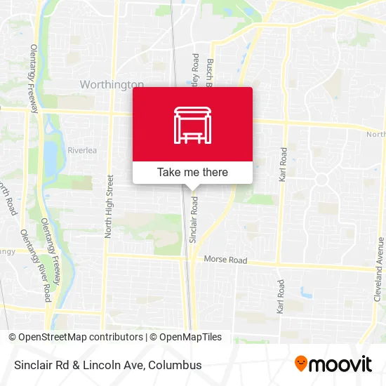 Sinclair Rd & Lincoln Ave map