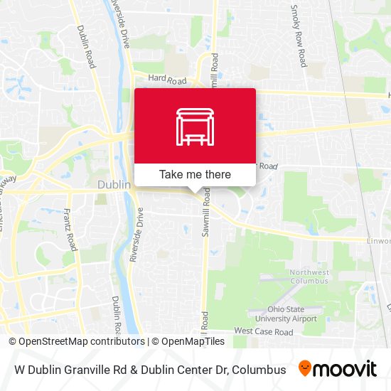W Dublin Granville Rd & Dublin Center Dr map